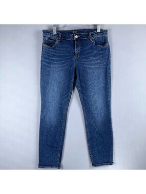 Kut From The Kloth Slouchy Boyfriend Jeans Women Size 16 Blue Medium Wash